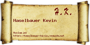 Haselbauer Kevin névjegykártya